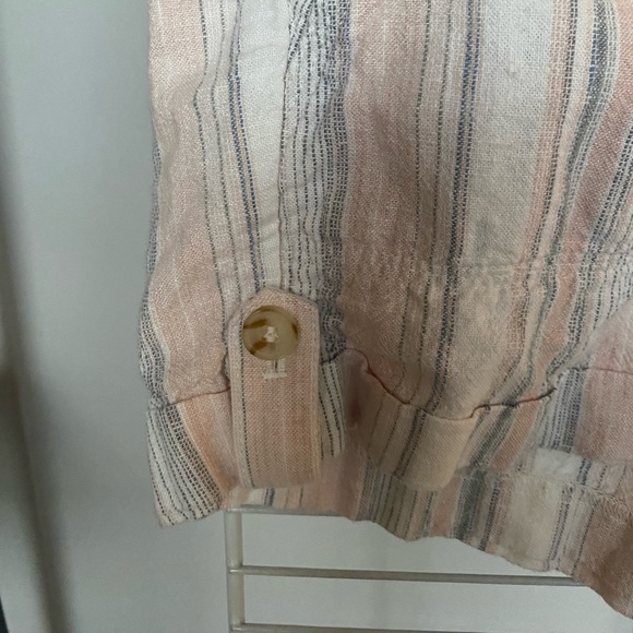 Calvin Klein Pink Pin Striped Shorts - Picture 5 of 8